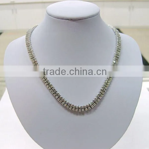 Zircon Necklace/Platinum Plating