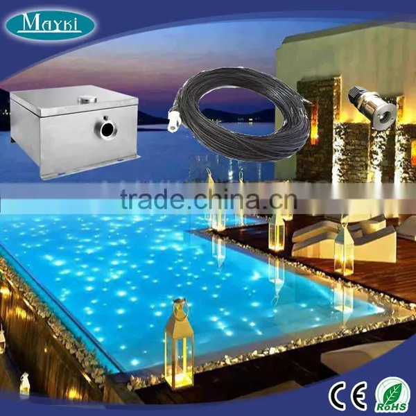 LED Swimming Pool Light With End Light Optic Fiber With Black Pvc Sheated and Illuminator 80w Fiber Optic photo-6