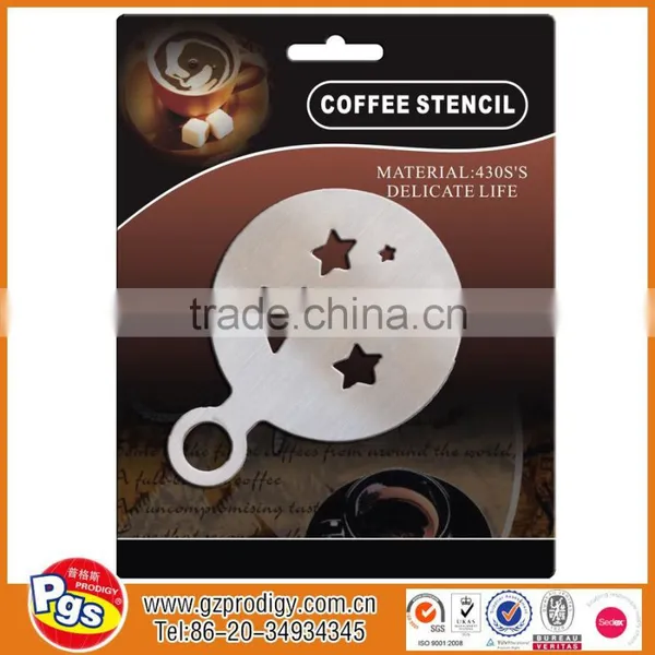 Stainless Steel Coffee Stencil Set, Coffee Stencil Customized Desgin photo-4