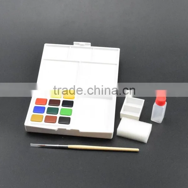 Art Supplies 12/24/30 Colors Solid Watercolor Paints Set For Artist School Student Drawing Painting Stationery photo-3