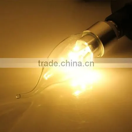 10 E14 6 LED 5630 SMD Candle Light Bulb Lamp Spotlight Warm White 3W photo-3