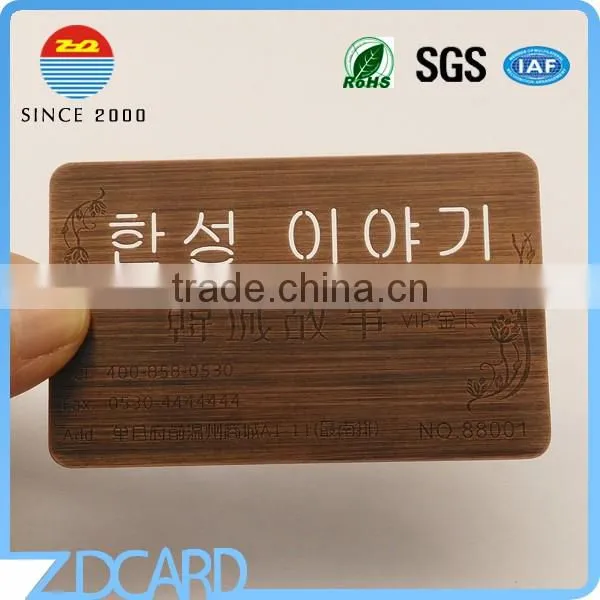 High Class Rose Gold Plated Metal Business Card photo-4