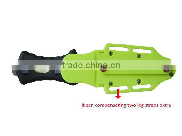 420 Stainless Steel Serrated Point BC Yellow Diving Knifes Survival Knife photo-5