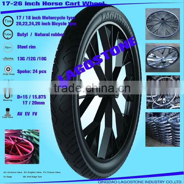 3.00-17 Heavy-duty Cart Wheel ( Welded Steel Plate)