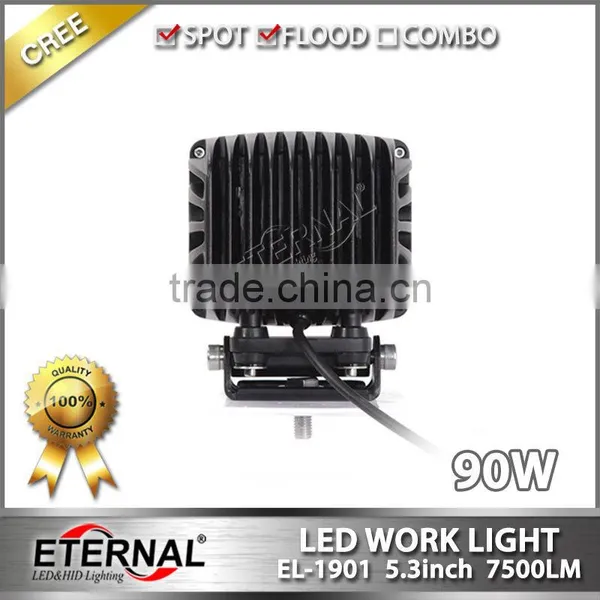 90W 5.3in 4x4 Off-road ATV UTV SUV Motorcycle Automotive High Power Driving Spot Led Work Light photo-5