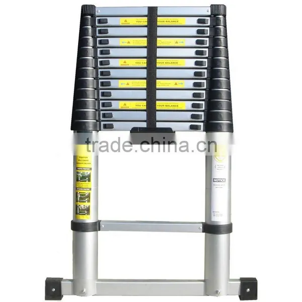 3.2m,3.85m ,4.4m,5m Telescopic Ladder With Unique Integral Safety Stabiliser and Heavy Duty Carry Bag photo-2