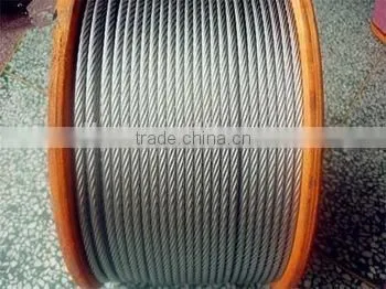 Factory Stock CE Hard Strength 6mm 7x7 Galvanized Carbon Steel Wire Rope photo-2