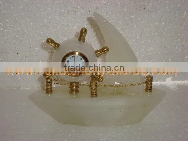 The Most Beautiful WholeSale 2017 New Design CLOCKS ONYX MARBLE HANDICRAFTS photo-4