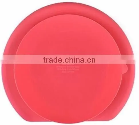 Silicone Grip Dish,Silicone Kids Strong Suction Base ,Feeding Plate photo-6