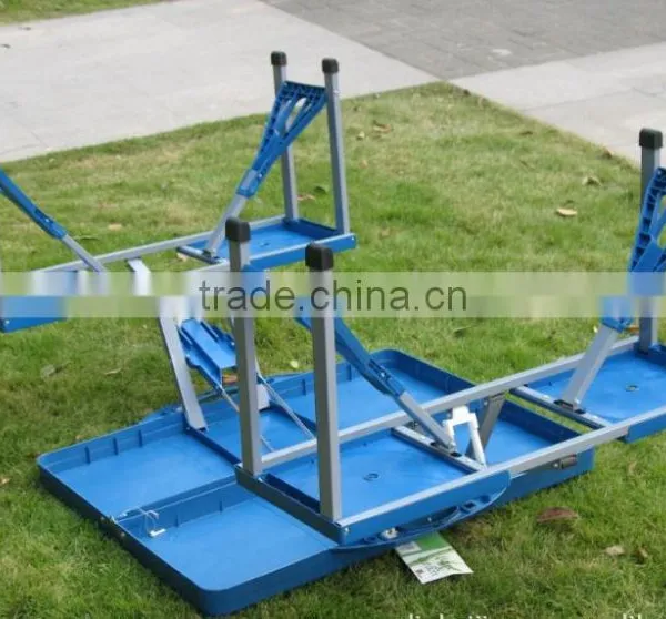 Plastic Folding Picnic Table and Chair Portable Table for Outside photo-2
