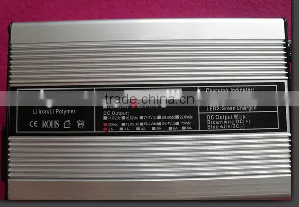 360W 12v/24v/36v/48v/ 60v/72v Lead Acid/li Mn/LiFePO4/ Battery Charger photo-3