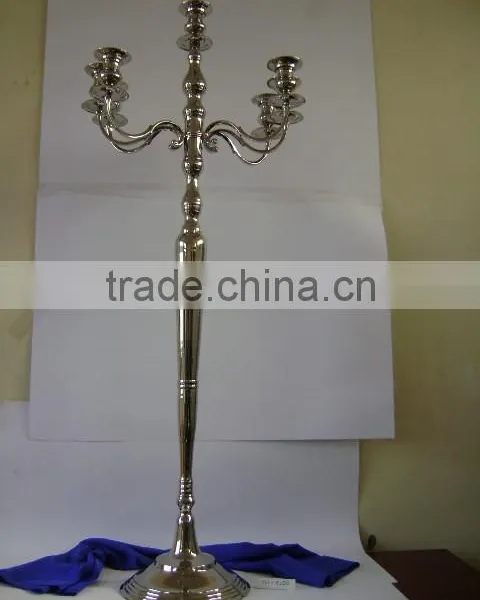 Floor Candelabra/entrance Candelabra/Tall Silver Candelabra 5 Arms, Floor Candelabra For Wedding Decoration photo-2