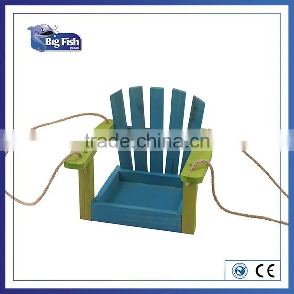 Wooden Haning Bird Swing Feeder for Garden Wooden Bird Feeder