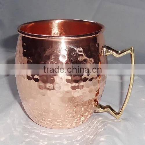 16 oz MOSCOW MULE MUGS 100% SOLID COPPER MULE MUGS FDA APPROVED SOLID COPPER MUGS MANUFACTURER INDIA photo-2