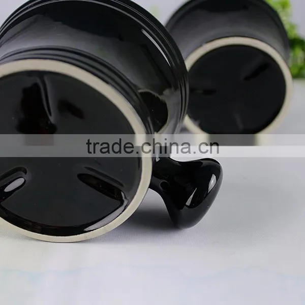 Factory Wholesale Custom Porcelain Ceramic Soap Mug, Shaving Bowl With Handle photo-4