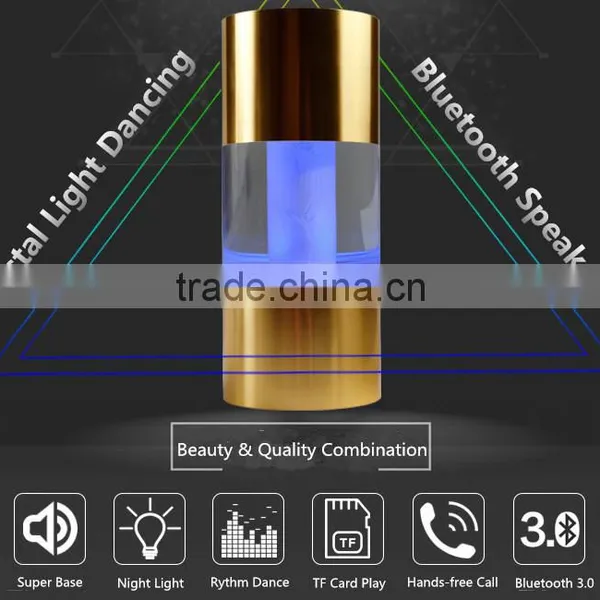 2017 New Creative Night Light Dancing Bluetooth Speaker, Crystal Gift LED Light Flashing Bluetooth Speaker Support SD Card photo-3