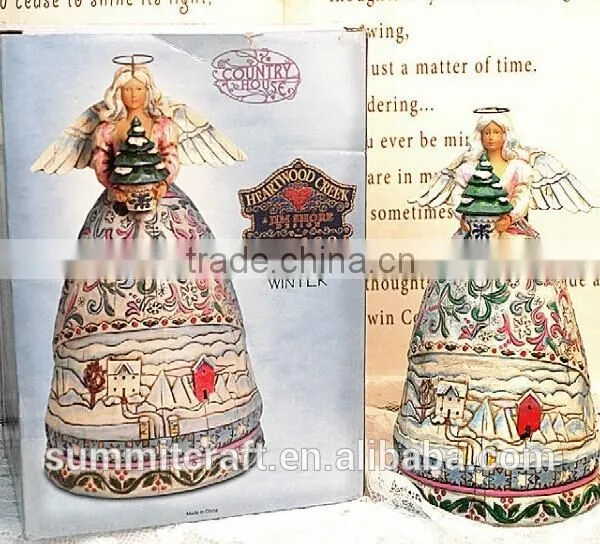 High-quality Polyresin Hand Paint Angel With Wings Vienna Souvenirs photo-5