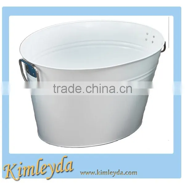 Large Oval Metal Party Ice Cooler photo-2