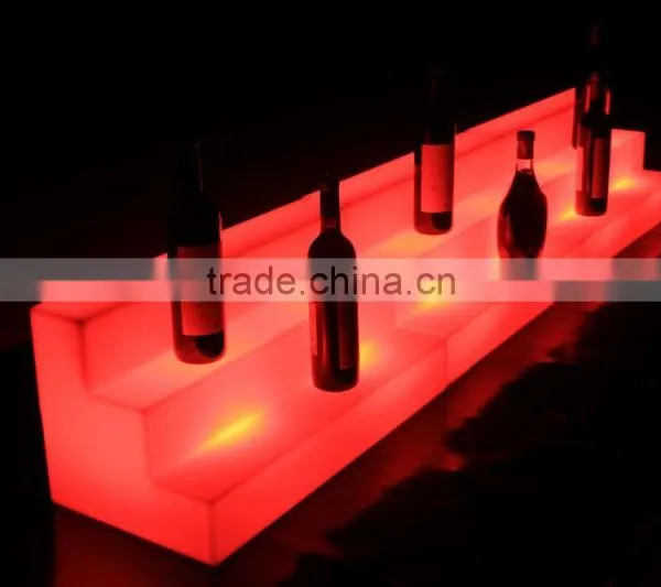 PE Plastic Led Bar Furniture, Ice Bucket/ice Basin, Led Wine Shelf photo-3