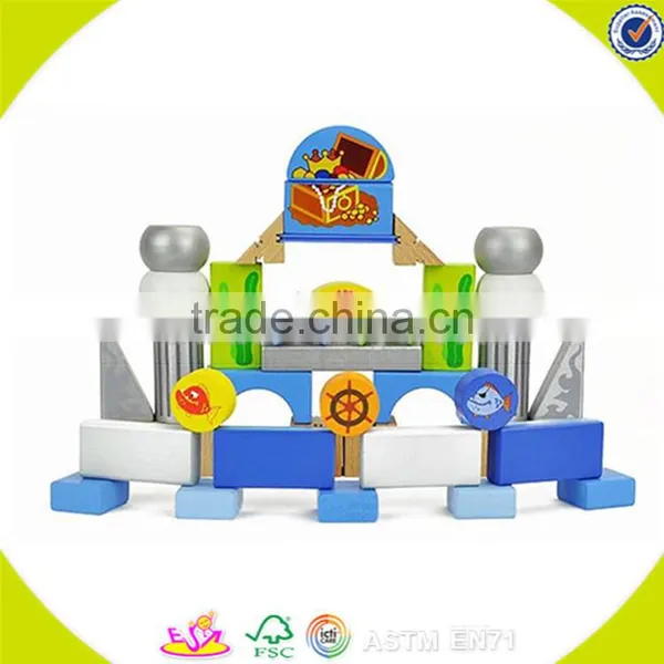 Wholesale Colorful Wooden Blocks Toy Top Quality Building Wooden Blocks Toy for Kids W13A014 photo-3