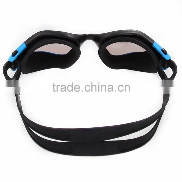 2015 New Panoramic Silicone Adult Swimming Goggles in Blue Lens(CF-7202) photo-4