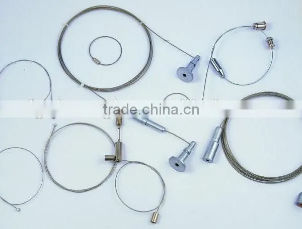 Safety Cable With Two Hooks/Stainless Steel Rope/Custom Cable/Steel Cable photo-2