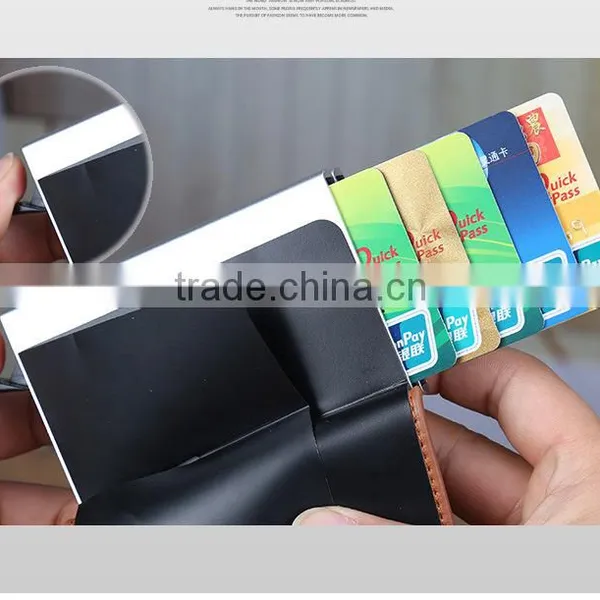 Double Box Pop-up Credit Card Holder Metal Wallet Cash Purse Handbag photo-5