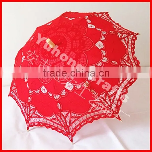2015 New Battenburg Lace Parasol Umbrella for Wedding photo-4