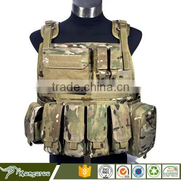 Wholesale Men Army Camo Military Bulletproof Combat Vest photo-3