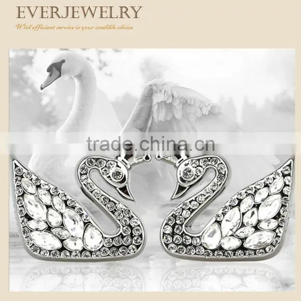 Rhinestone Swan Air Fresher Cleaner With Perfumein Car photo-3