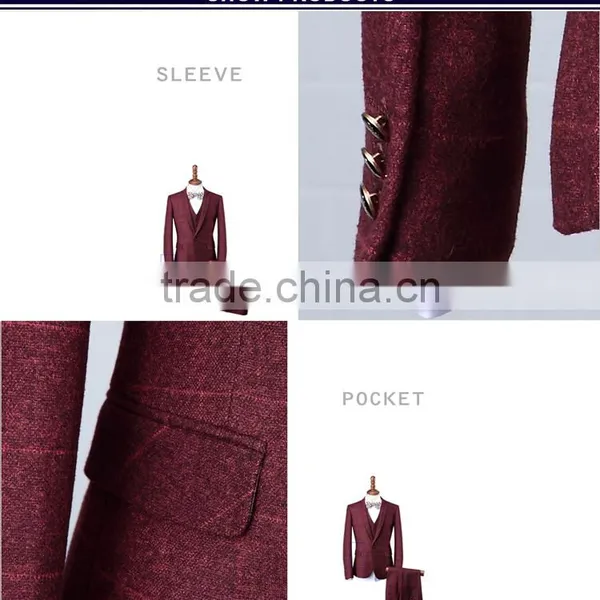 2017 Hot Sale Latest Pant Coat Picture Men Suit Made in China photo-5