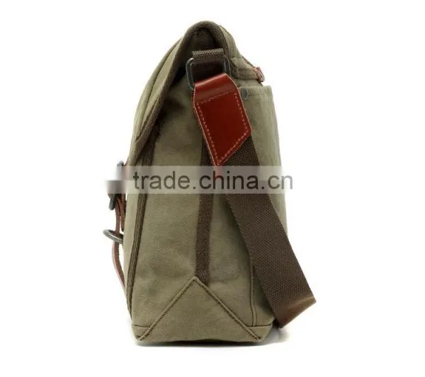 Vintage Casual Cotton Canvas Shoulder Bag,Haversack for Unisex photo-3