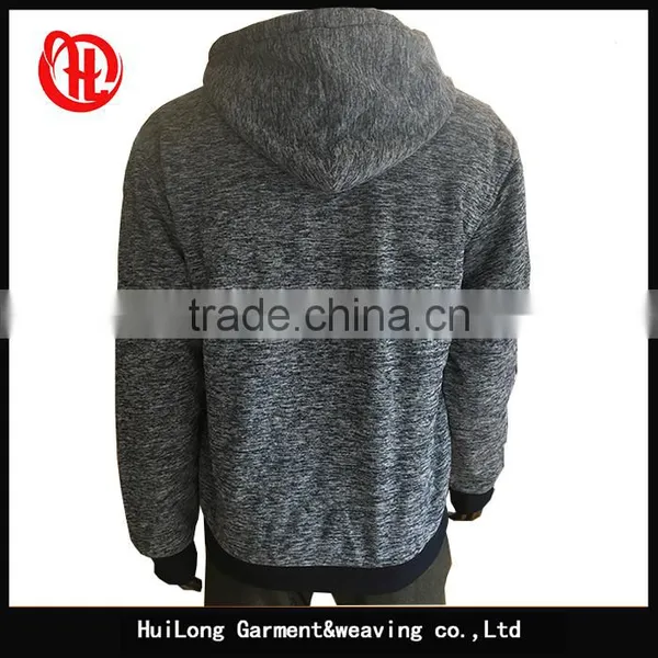 100% Polyester Wholesale Custom Design Thick Sherpa Lined Fleece Hoodie For Men photo-4