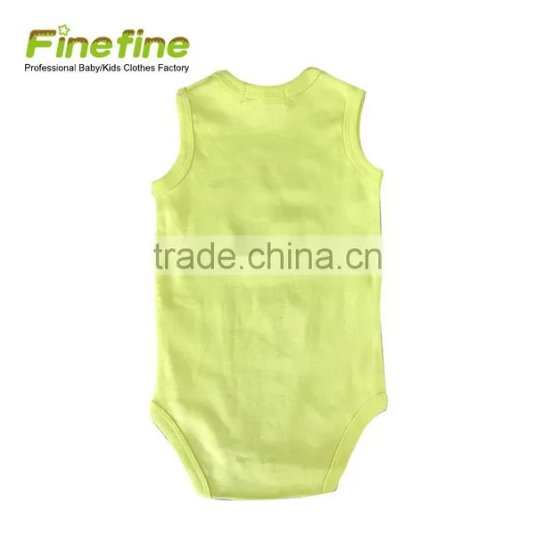Hot Sale 100% Cotton Oem Manufacturer Plain Color Baby Rompers photo-3