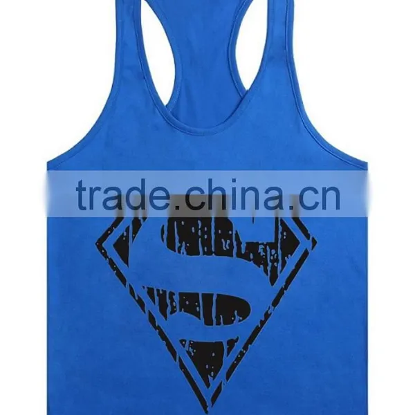 Superman Gym Singlets Mens Tank Tops Wholesale,Bodybuilding Equipment Fitness Men's Gym Stringer Tank Top Sports Clothes photo-3