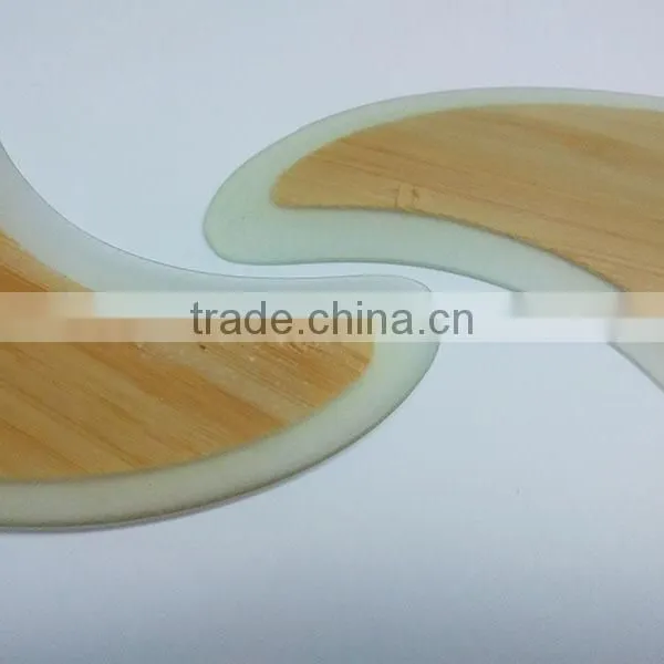 Bamboo Quillas FCS Fiberglass Honeycomb Fin Surfboard FCS Bamboo Fin photo-2