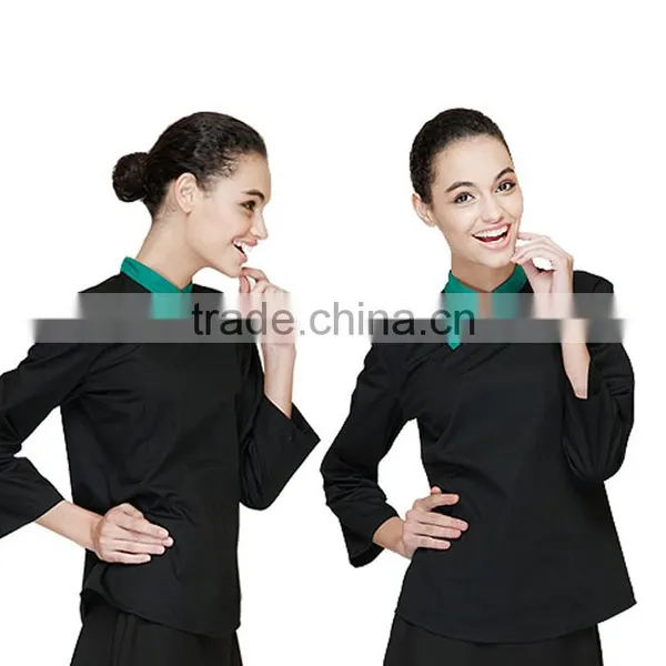 Manufacture Bespoke Designs Chinese Restaurant Waiter Uniforms photo-3