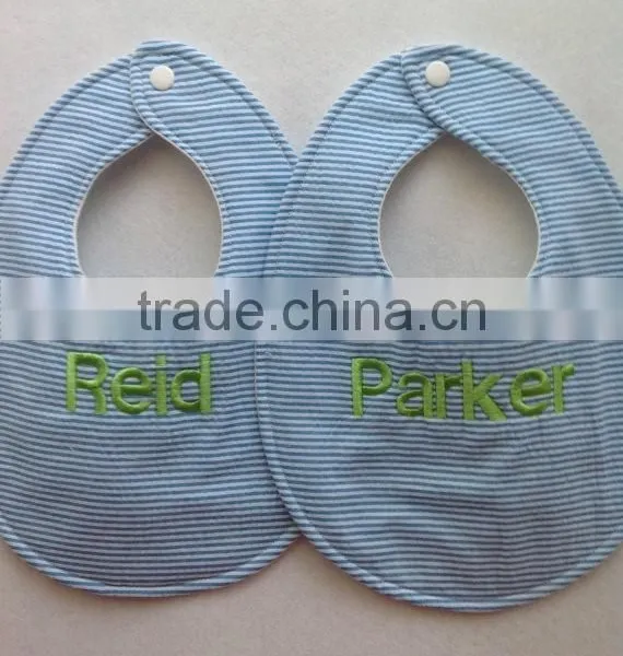 New Arrival Baby Shower Gift Seersucker Bib photo-3