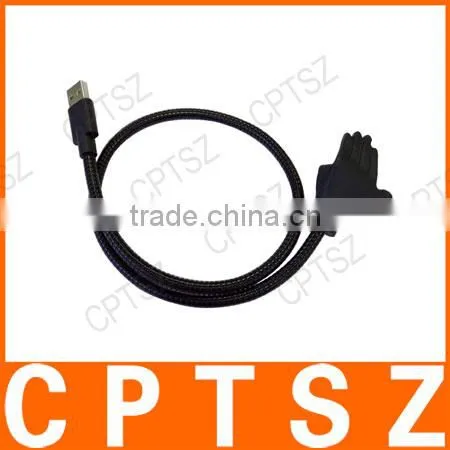 Creative Gift Palm Type Flexible Tube Metal Lazy Mobile Phone Bracket Charging Data Cable photo-4