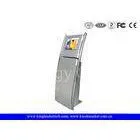 Customizable Information Touch Screen Kiosk Stand , Two Stainless Steel Poles