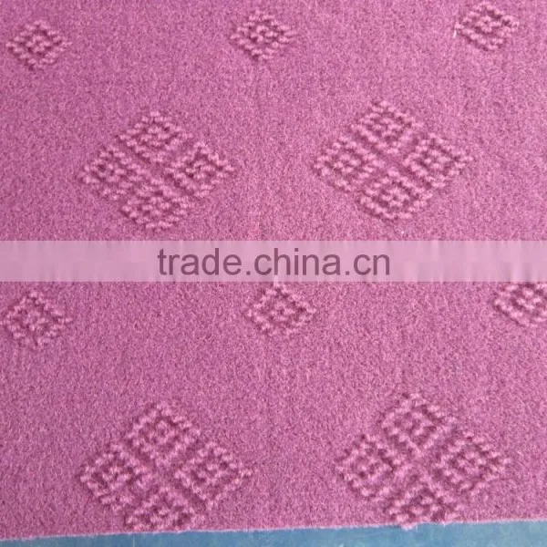 Nonwoven Polyester Single Velour Jacquard Carpet photo-6