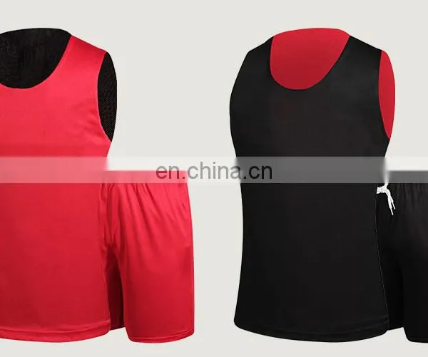 Custom Team Youth Polyester Reversible Basketball Uniforms photo-3
