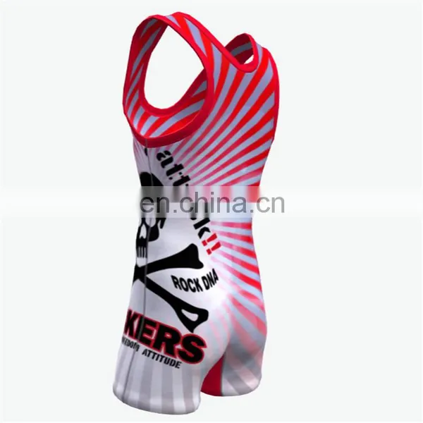 Sublimated Cool Cheap Wrestling Singlets for Sale photo-5