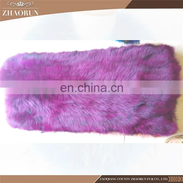 100% Real Fox Fur Plate / Dyed Color Fox Fur Skin Plate For Clothes & Garments photo-6
