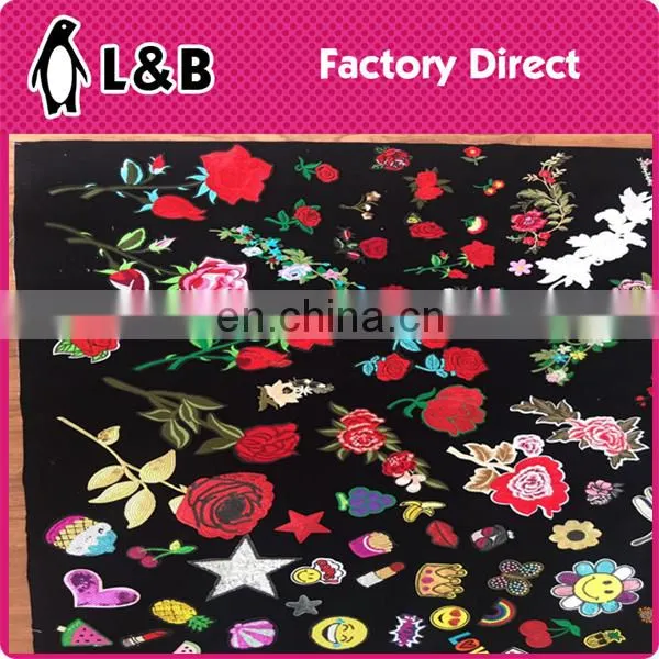 2017 Hot Selling Embroidery Flower Patch Custom Garment Patch photo-2