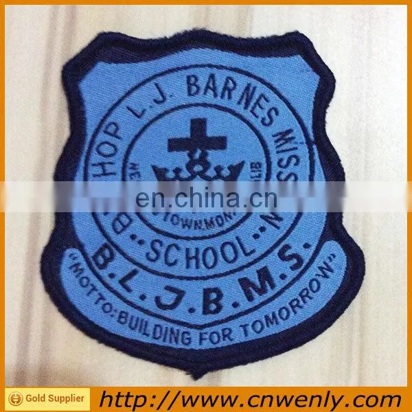 Garment Customized School Fabric Woven Badges