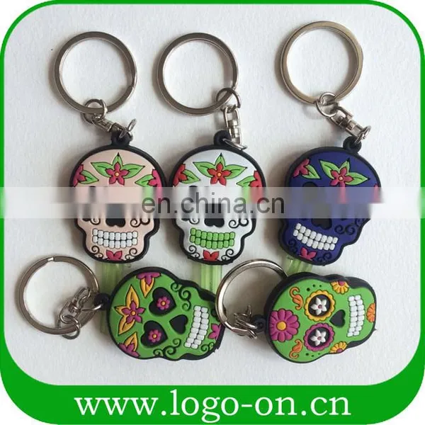 Fashion Customer Design Colorful Skull Soft PVC Rubber Key Cover photo-3