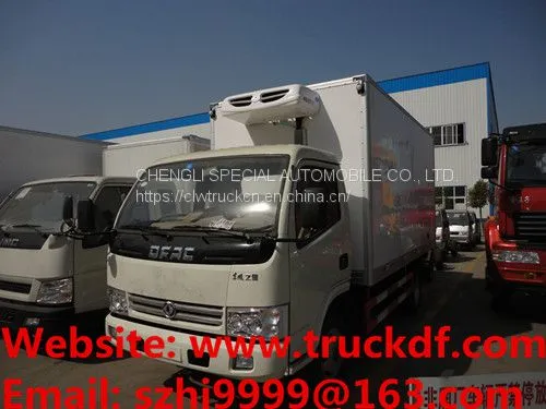 Customized Factory Sale Best Price Dongfeng 4*2 RHD 4tons Refrigerated Truck for Seychelles photo-3