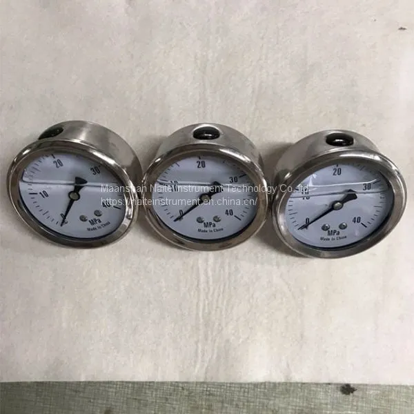 50mm 40Mpa Single Dial Back Connection Hydraulic Pressure Gauge photo-2