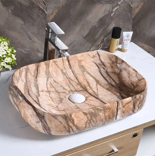 2018 New Design Hot Sale Red Round Shape Thin Matt Wash Hand Basin Sink on the Tabletop photo-3